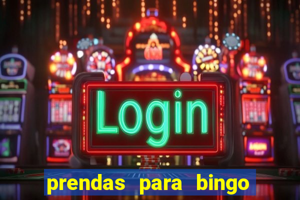 prendas para bingo de natal